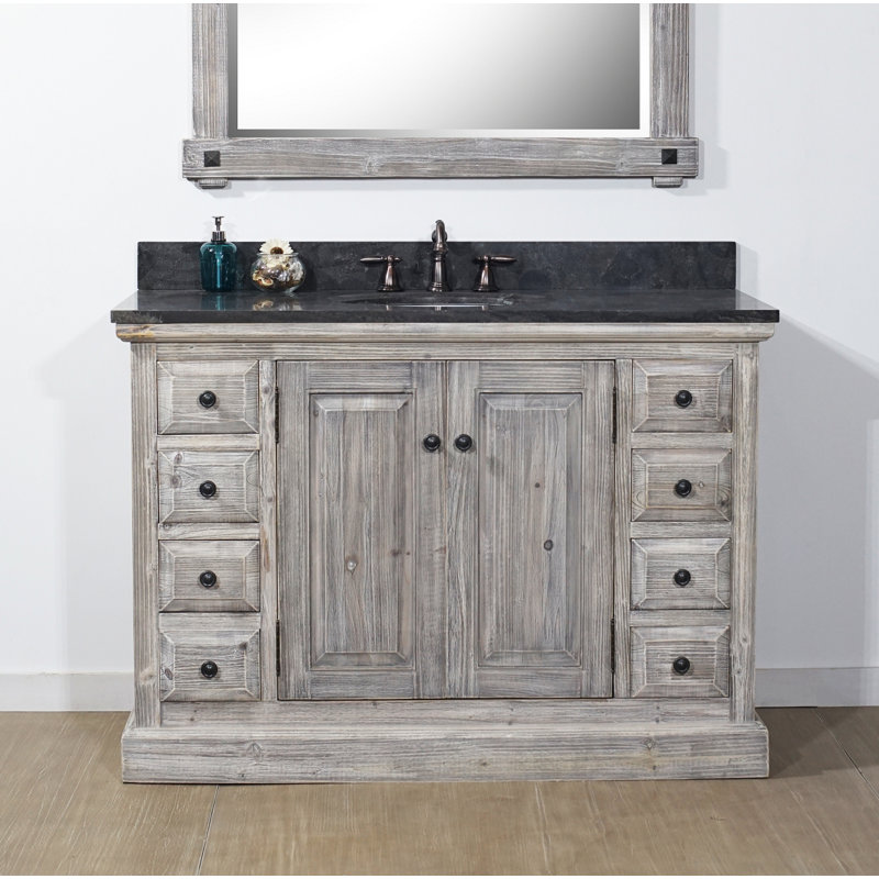 Laurel Foundry Modern Farmhouse Carlton 49" Rustic Single Bathroom